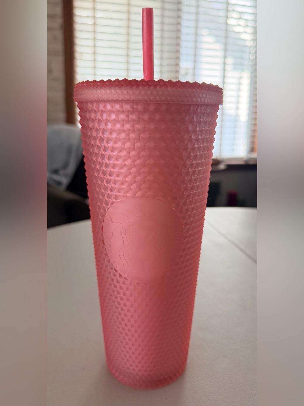 RETIRED: Starbucks | 2022 Valentine's Soft Touch Pink Studded Venti Tumbler - Picture 3 of 14
